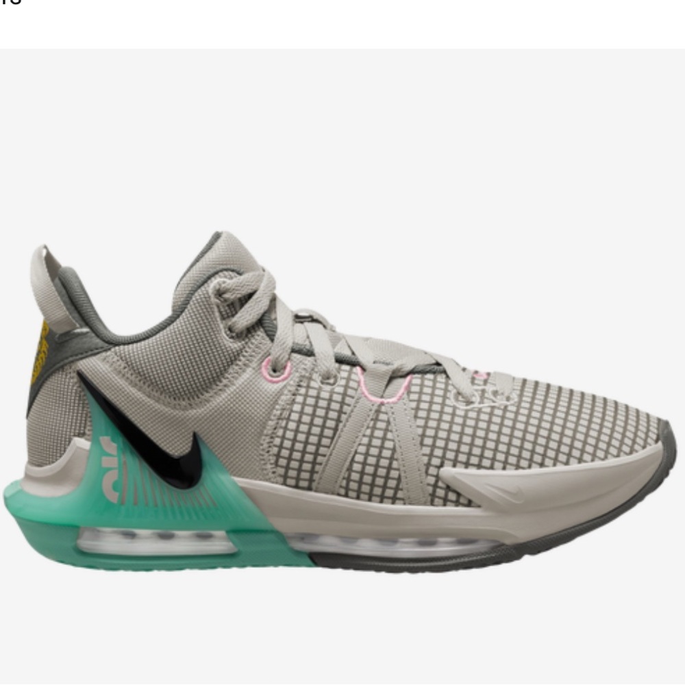Nike LeBron Witness 7 VII Flat Pewter Mint Gray Teal Men's Size 9 DM1123-006